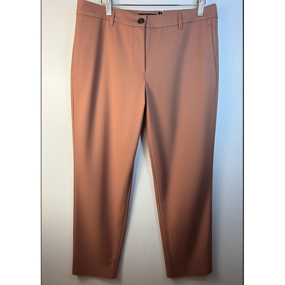 Wildfang Pants - Wildfang Empower Trouser Womens Size 6 Rose Brown Tapered Straight Leg Workwear